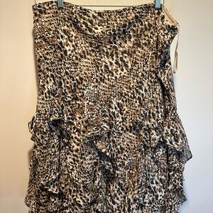 Ralph Lauren Animal Print Bubble Skirt